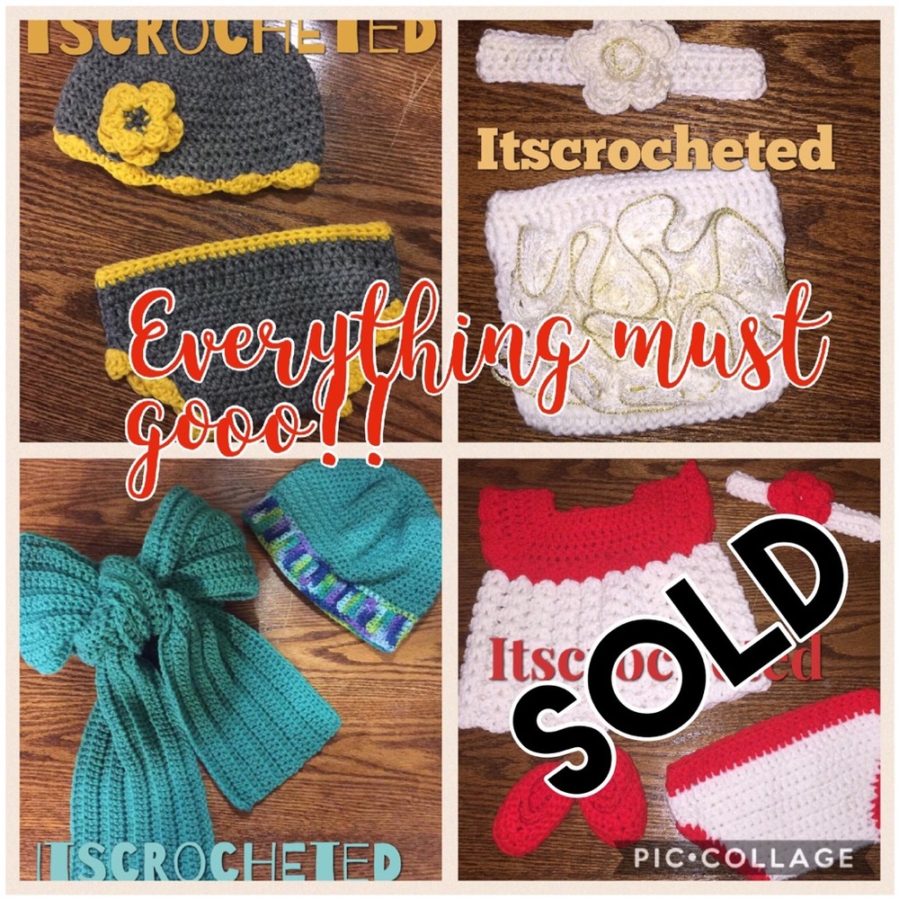 Handmade crocheted items