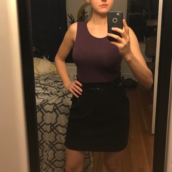 Theory black and purple dress
