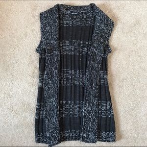 grey sweater knit vest | wet seal