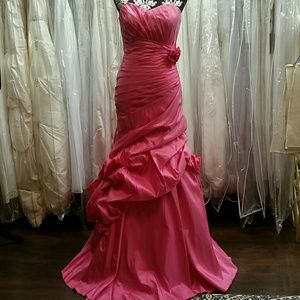 Pink Fitted Mermaid Dress