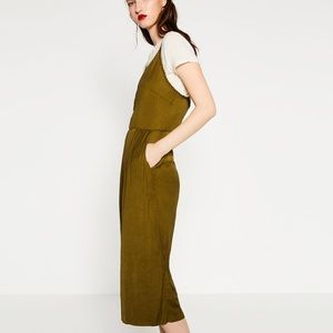 Zara jumpsuit olive green