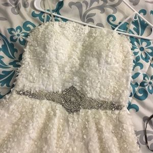 White formal dress