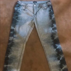 light blue- tie dye jeans