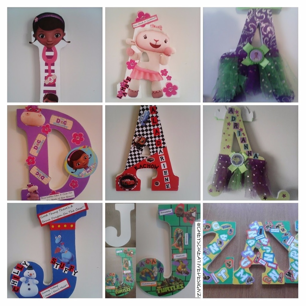 Customized Character Letters*read description*