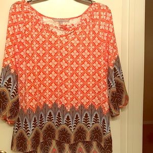 Patterned shirt size petite large!