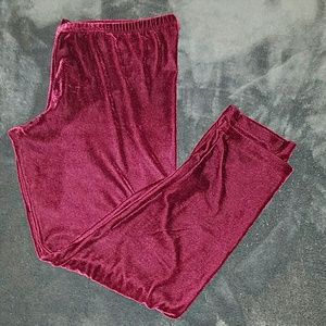 Velvet leggings