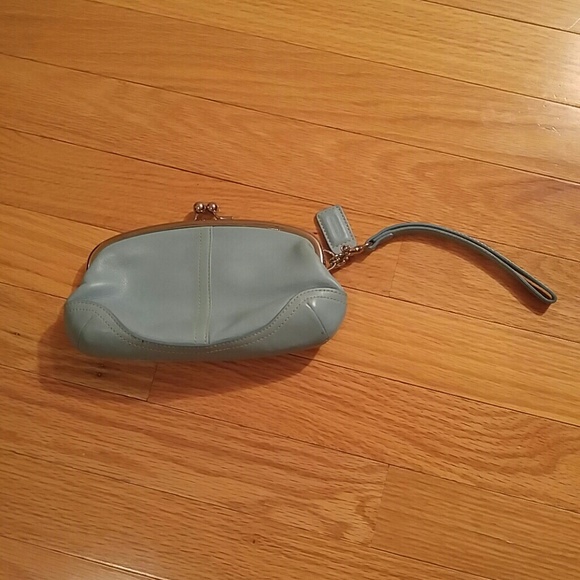 Snap Clasp Coach Wristlet