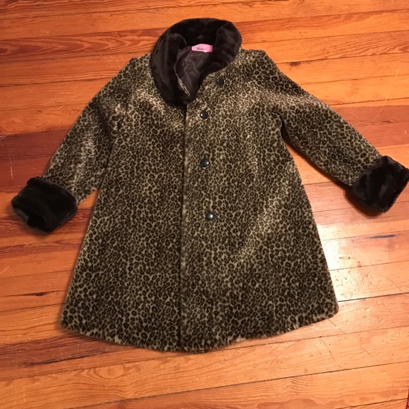Faux fur Leopard print coat - Picture 1 of 4