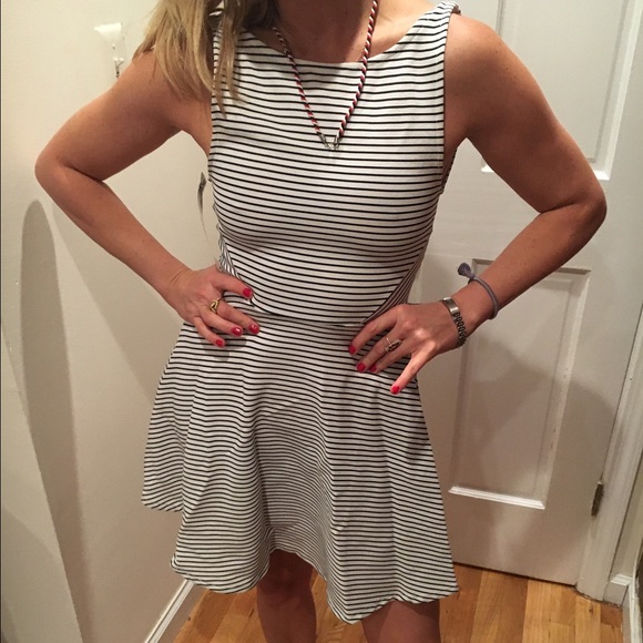 Forever 21 Dresses & Skirts - Forever 21 black and white striped mini dress