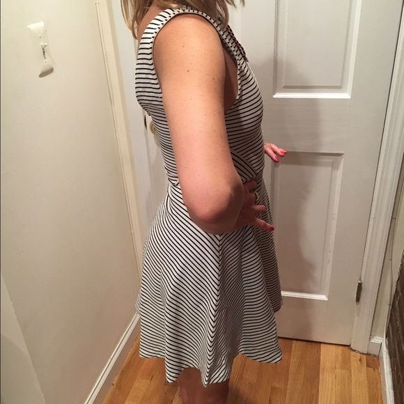 Forever 21 black and white striped mini dress - Picture 3 of 3