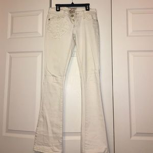 White floral Jeans