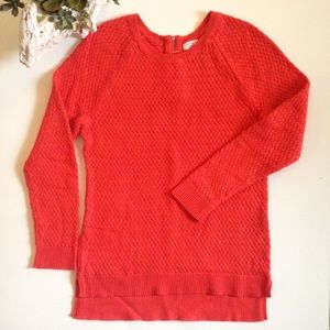 Coral Basketweave Stitch Sweater