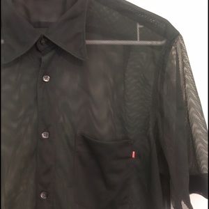 Boss Orange Mesh Polo Green