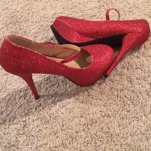 Red Glitter Platforms