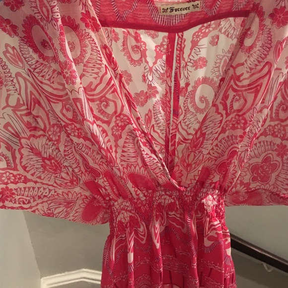 Pink patterned blouse - Picture 2 of 3