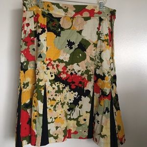 Anthropologie pleated skirt