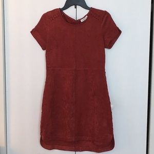 Faux Suede Dress