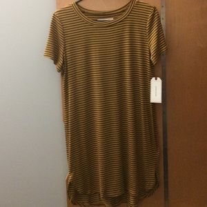 SOLD! NWT Black/Yellow Striped Minidress
