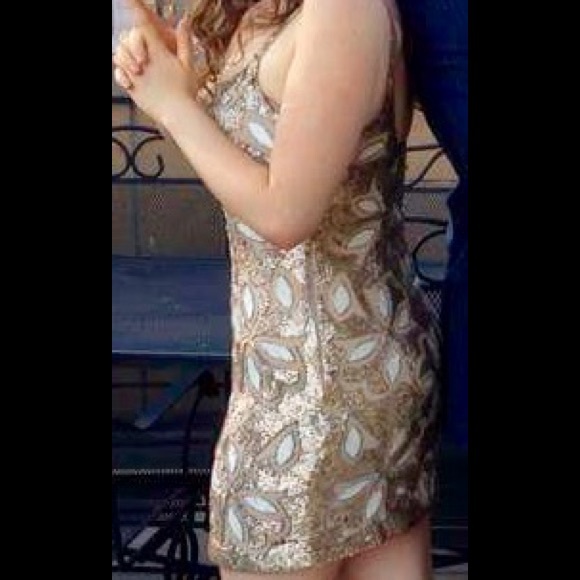 needle and thread hand sewn sequin mini dress - Picture 2 of 3