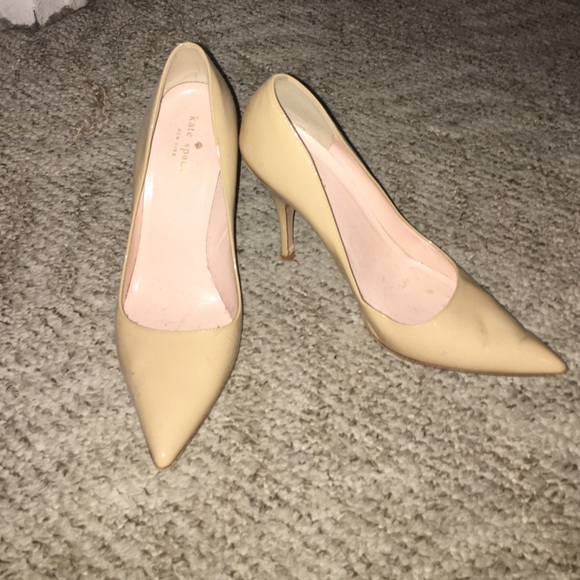 Nude kate spade pumps 9.5
