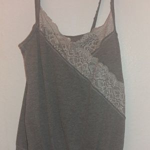 Grey hollister tank