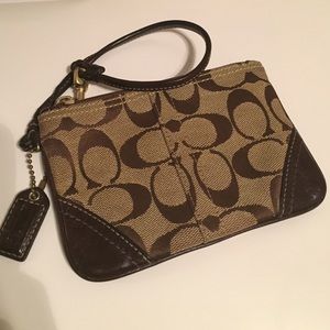 Coach Signature Coach wristlet