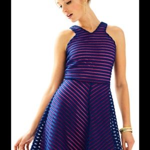 Lilly Pulitzer Megan Fit & Flare Navy Pink Dress