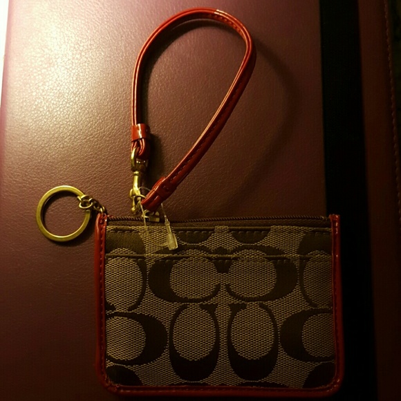 Coach wristlet or id holder