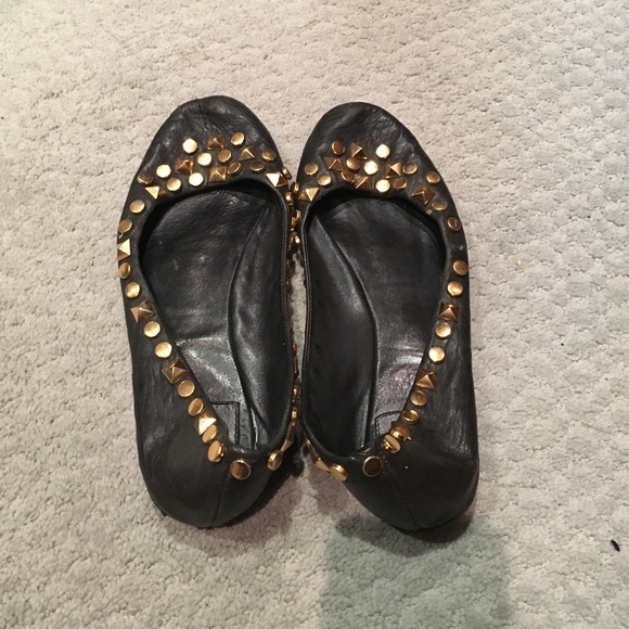 Tory Burch - ballet flats with gold studs