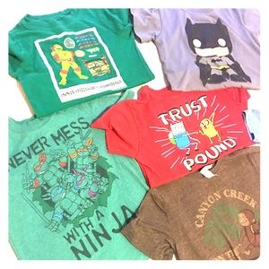 Lot of 6 Kids Tees (4t/5t)
