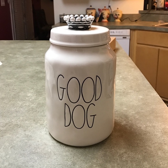 rae dunn good dog jar