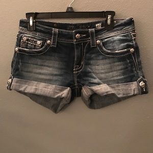 Miss Me cuffed jean shorts