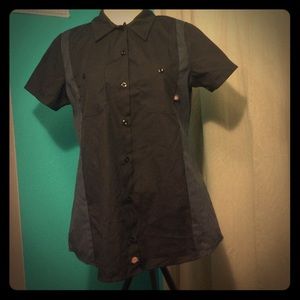 Dickies ladies cut button up shirt