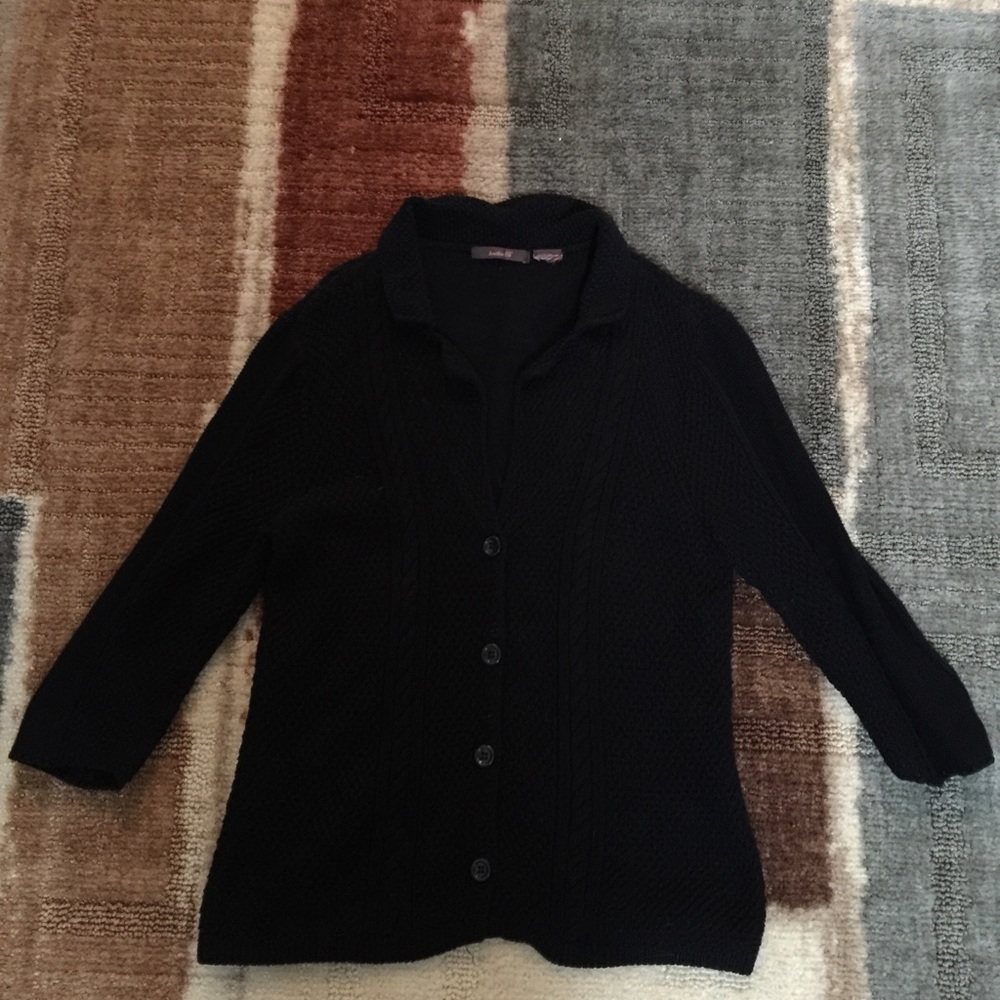 Black button down sweater/cardigan.