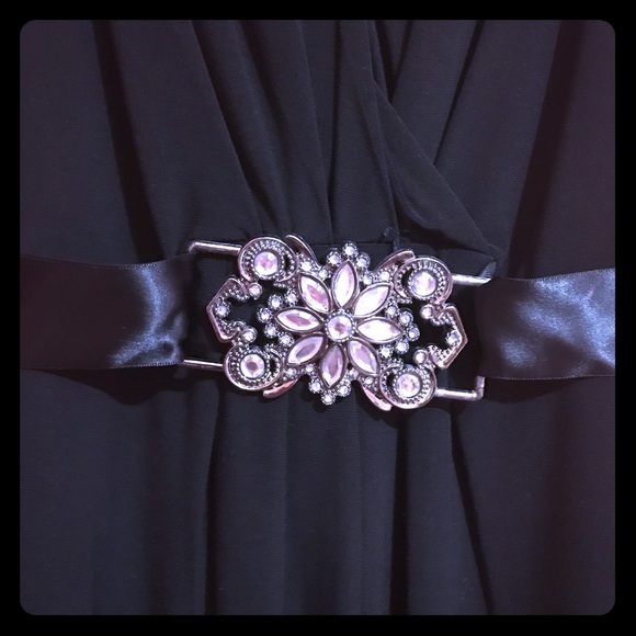 Women's Black Formal Dress Size 10 - Picture 2 of 4