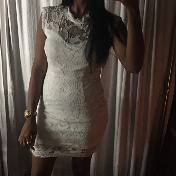 White Crochet Dress - Picture 1 of 1