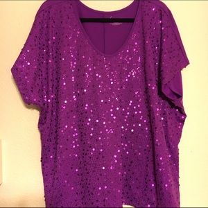 Lane Bryant sequined blouse. Size 22/24.