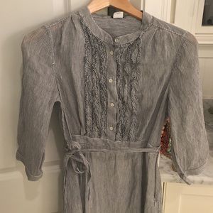 J.Crew Blue & White Striped Dress