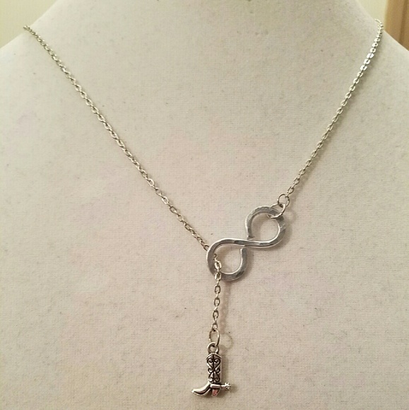 Cowgirl boot necklace