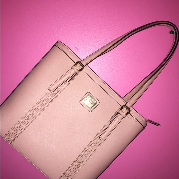 Pink tote bag