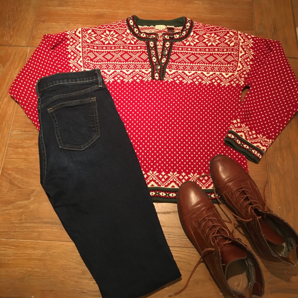 Warm winter sweater from llbean