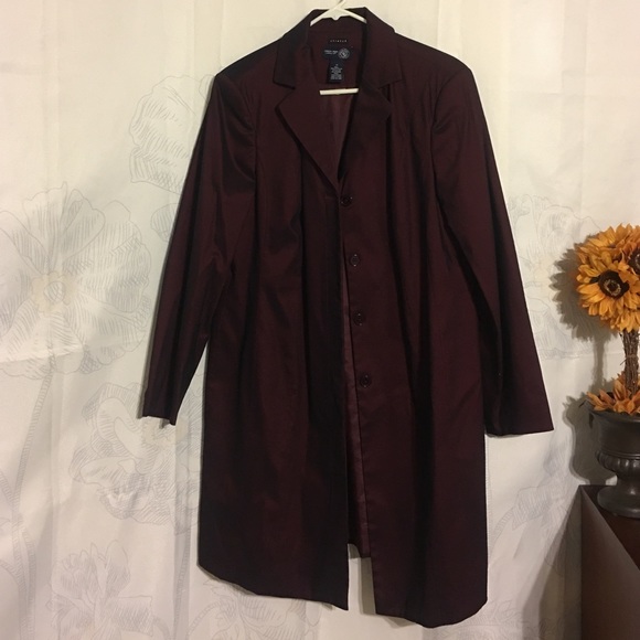 Purple iridescent long jacket