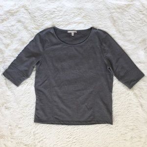 Banana Republic Grey 3/4 Sleeve Top