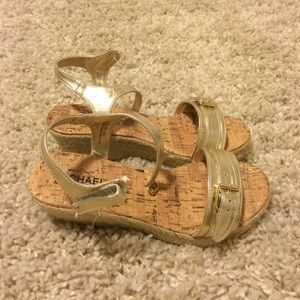 Gold Michael Kors Girls Wedges