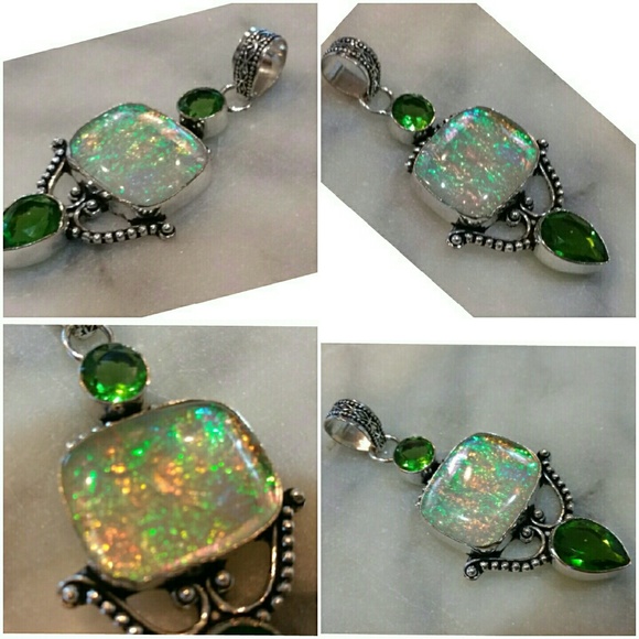 Australian Triplet Opal Pendant 2.75" - Picture 4 of 5