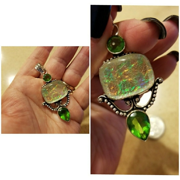 Australian Triplet Opal Pendant 2.75" - Picture 3 of 5