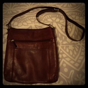 Giani Bernini Burgundy Crossbody Purse