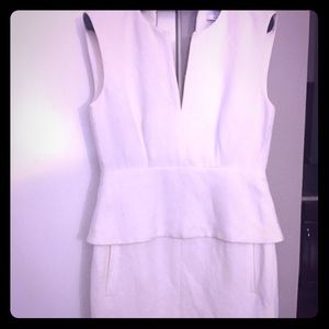 DVF white cocktail dress