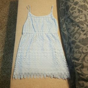 H&M baby blue lace dress