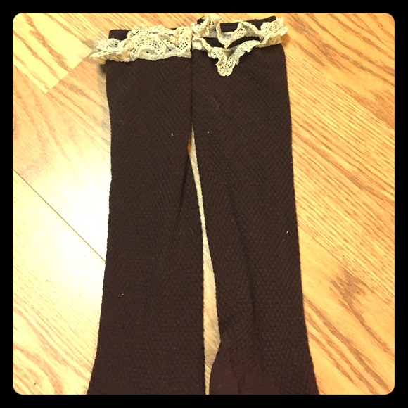 ❗️DONATING SOON❗️DARK BROWN KNEE HIGH SOCKS